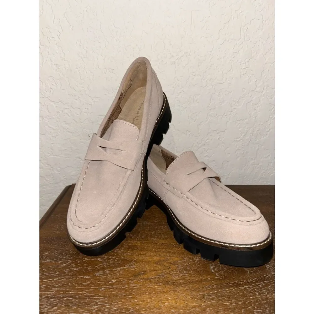 House of Harlow 1960 Gunner Platform Chunky Loafer Shoes